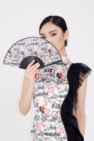 POLA 香港印花中式摺扇