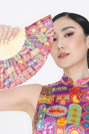 POLA 潮語印花中式摺扇