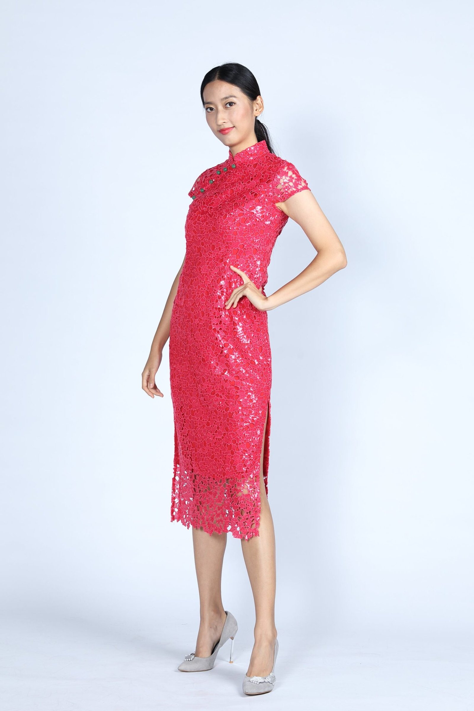 DAVINA亮片旗袍(紅色):圖片 3