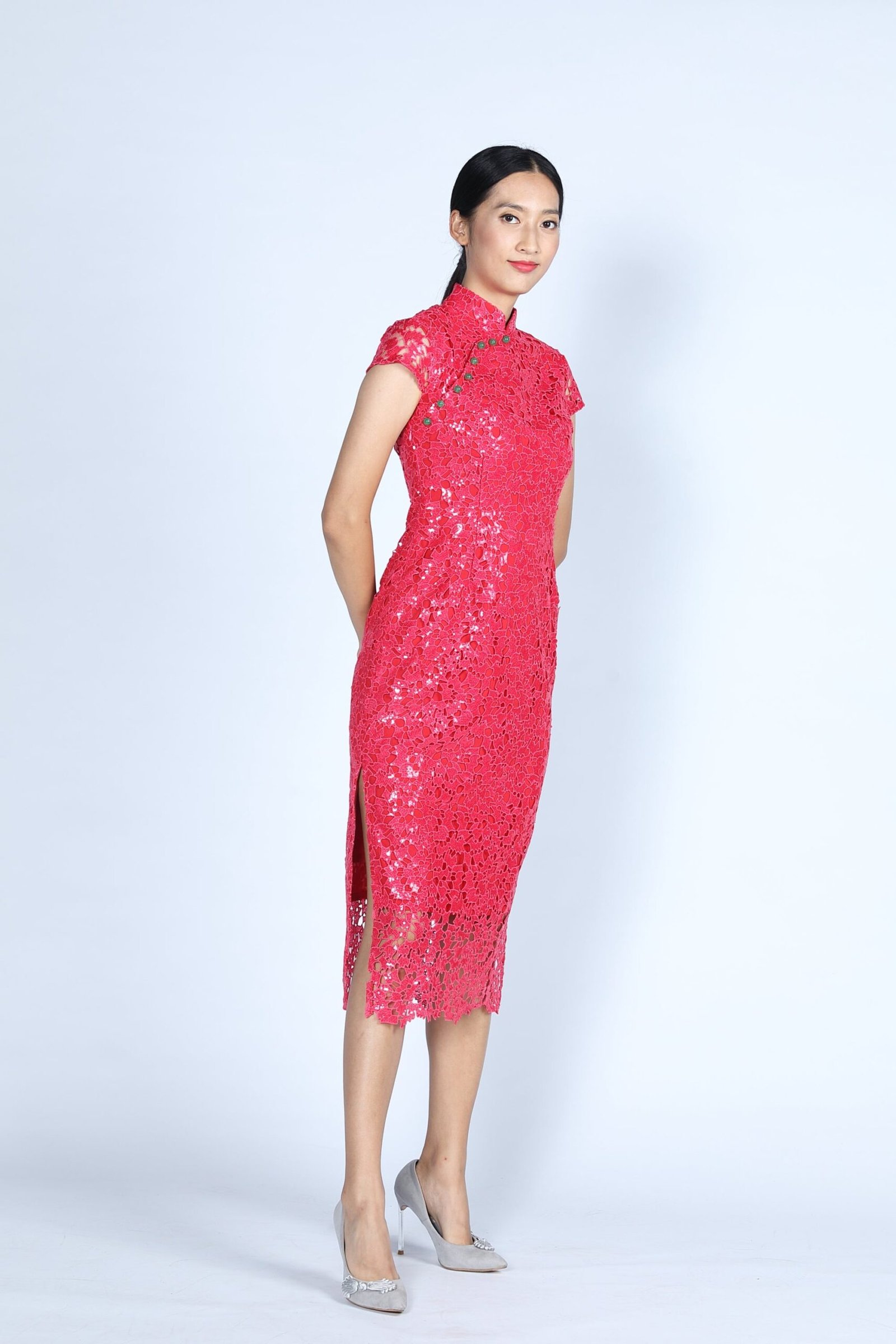 DAVINA亮片旗袍(紅色):圖片 2